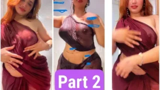 Aditi Mistry Braless Saree Live Part 2 More SneakPeak