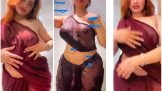 Aditi Mistry Finally Saree Transparent Live
