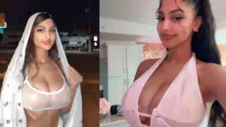 Famous Sexy Instagram Model Diva Flawless Showing Her Boobs And Pressing Them With Horny Moves