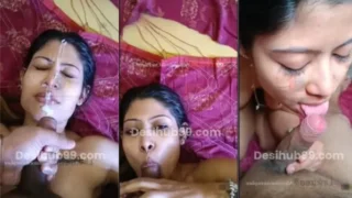 Adrija – Deep BJ, leaking Sperm on her Face